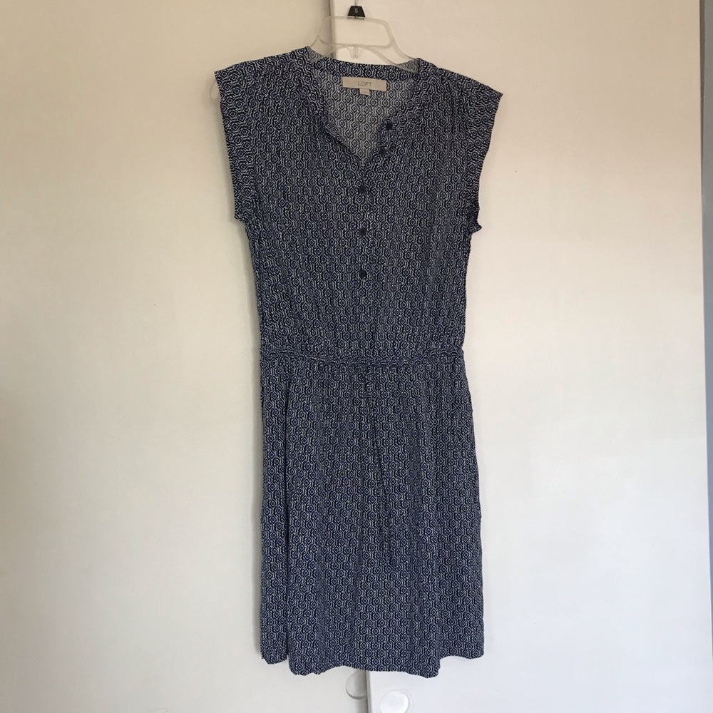 Loft cap sleeve dress